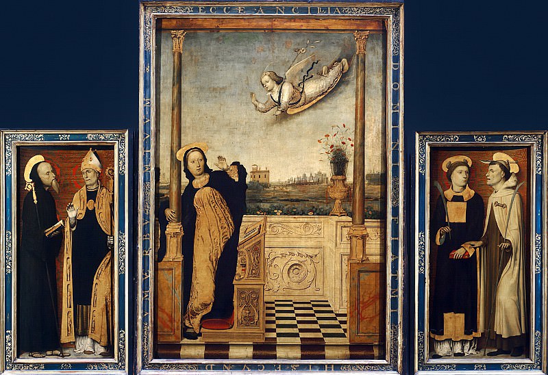 Брачческо, Карло -- Алтарь Благовещения, Part 6 Louvre