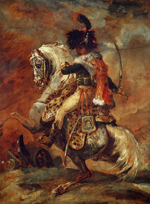 Жерико, Теодор -- Офицер конных егерей императорской гвардии, идущий в атаку, Part 6 Louvre