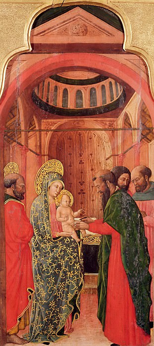 Джованни Франческо да Римини -- Обрезание Господне , часть 6 Лувр