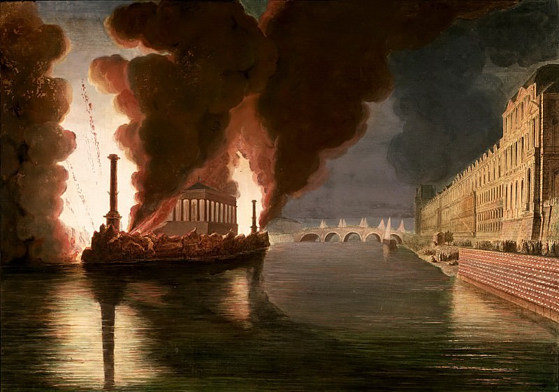 Пиранези, Франческо -- Пожар на Сене, Part 6 Louvre
