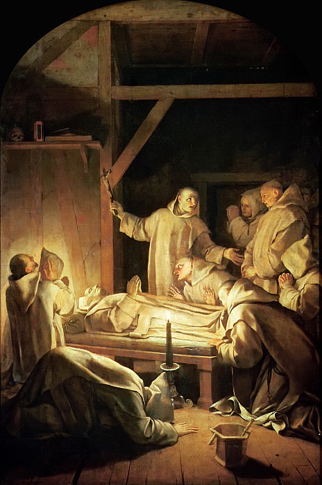 Лесюэр, Эсташ -- Смерть святого Бруно, часть 6 Лувр