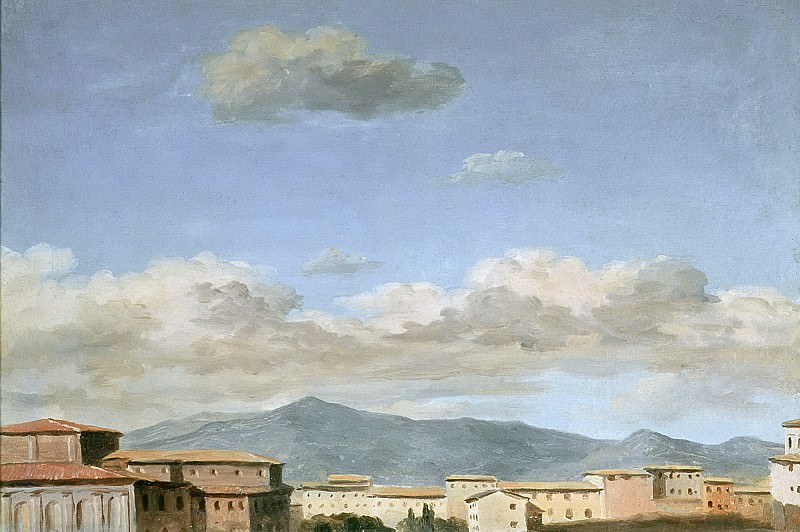 Валансьенн, Пьер-Анри де -- Эскиз облаков над Квириналом, часть 6 Лувр