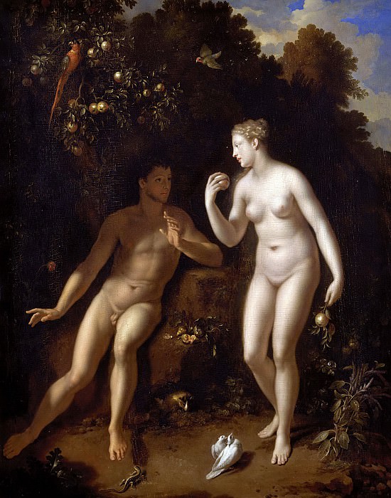 Верф, Адриан ван дер -- Адам и Ева в Эдемском саду, часть 6 Лувр