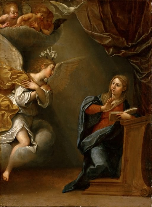 Albani, Francesco -- Annunciation, Part 6 Louvre