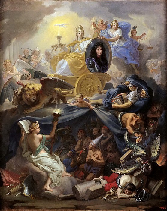Лебрен, Шарль , мастерская -- Триумф религии в правление Людовика XIV, часть 6 Лувр