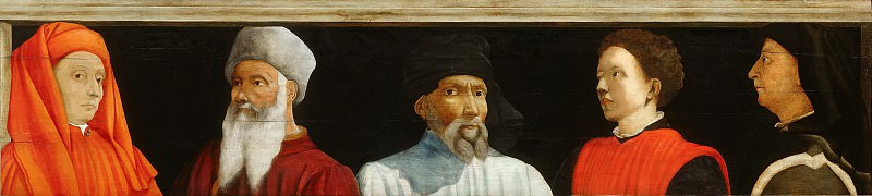 attributed to Paolo Uccello -- Portraits of Five Florentine Artists , Part 6 Louvre