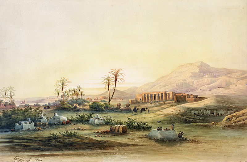 Марила, Проспер -- Долина Нила с руинами храма Сети I, часть 6 Лувр