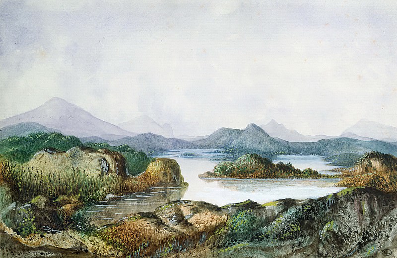 Санд, Жорж -- Пейзаж с озером, часть 6 Лувр