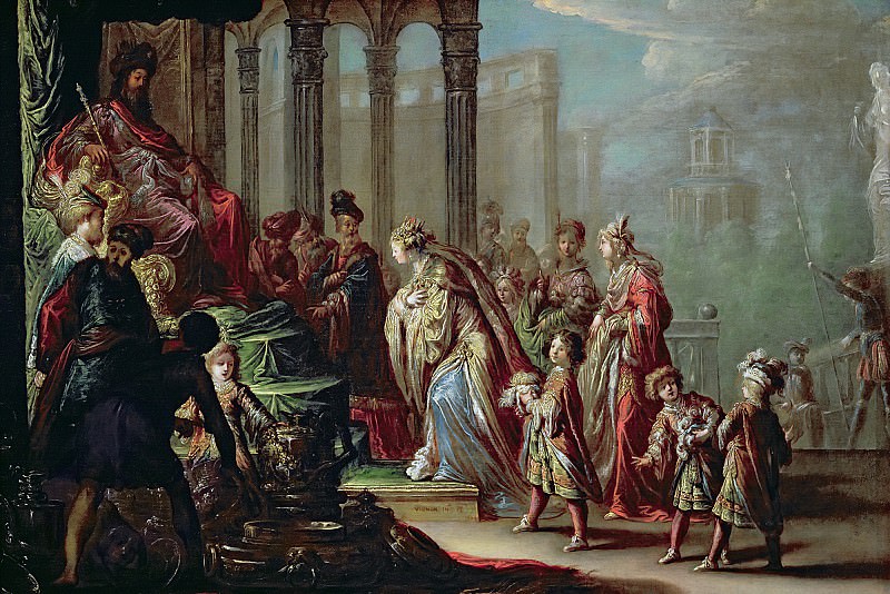 Виньон, Клод -- Соломон и царица Савская , часть 6 Лувр