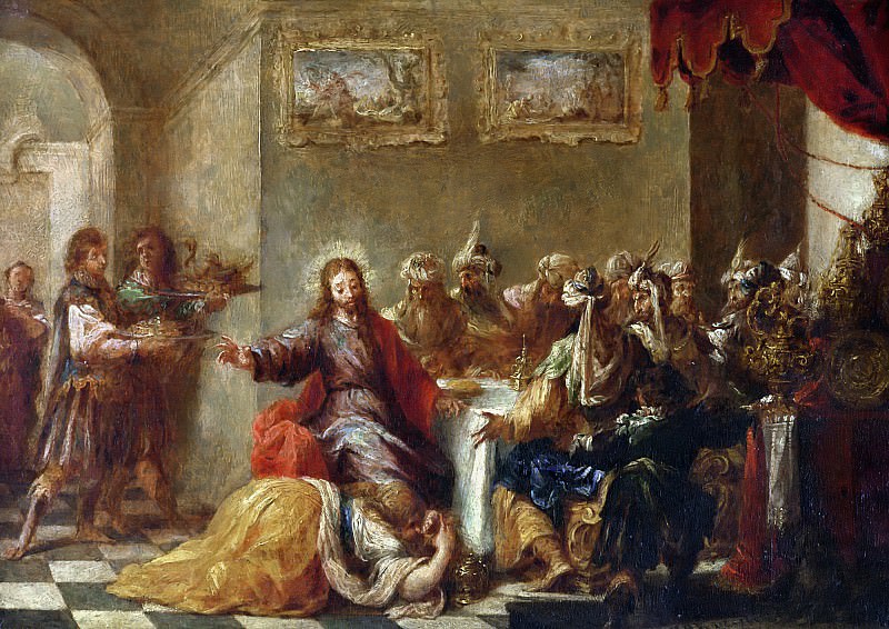 Вальдес Леаль, Хуан де -- Христос в доме Симона Фарисея, часть 6 Лувр