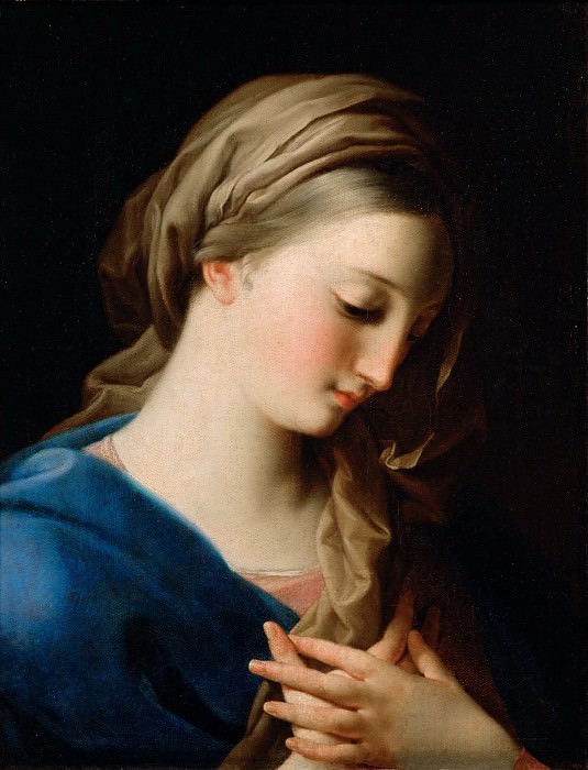 Pompeo Batoni -- Virgin of the Annunciation, Part 6 Louvre