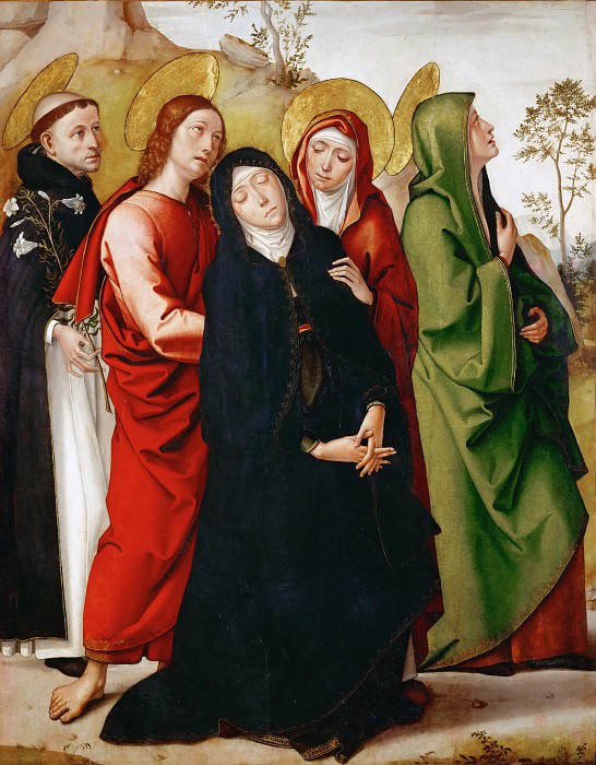 Ambrogio Bergognone -- Mary Under the Cross, Part 6 Louvre