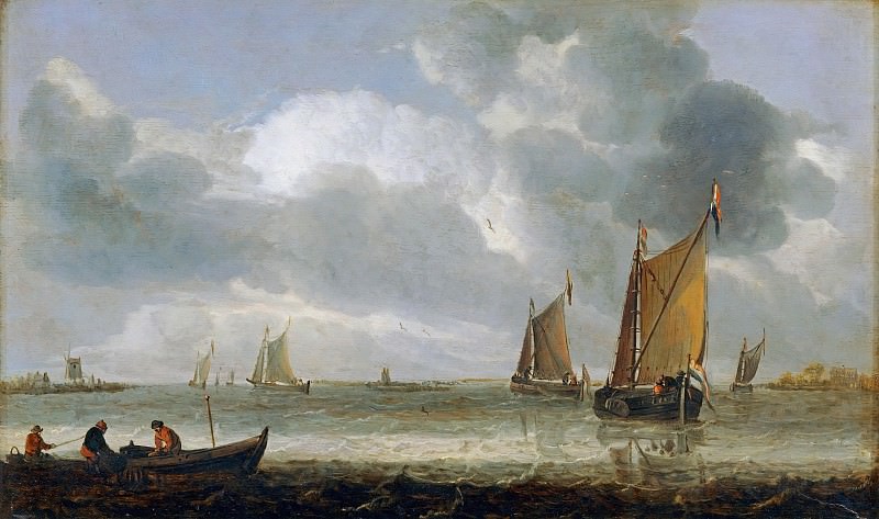 Abraham van Beveren -- Marine Scene , Part 6 Louvre