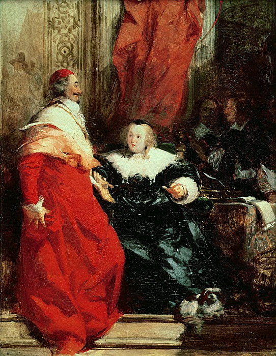 Бонингтон, Ричард Паркс -- Королева Анна Австрийская и кардинал Мазарини, Part 6 Louvre