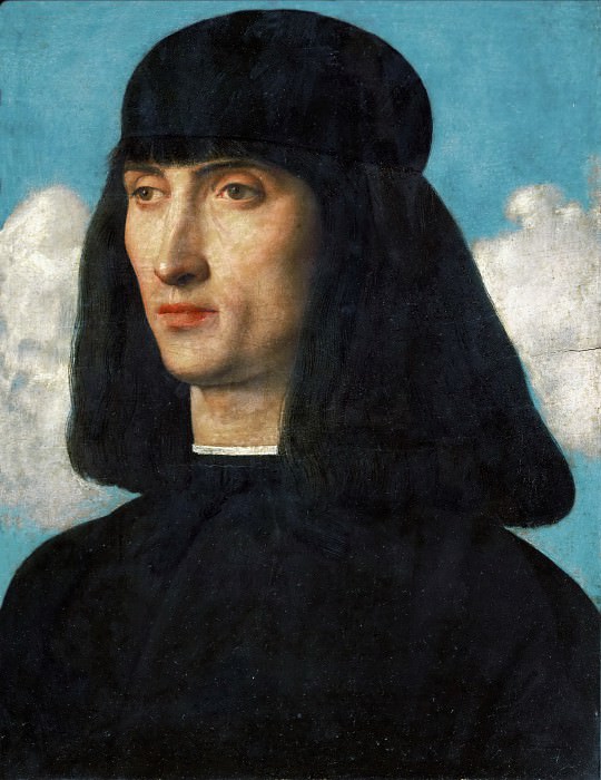 Giovanni Bellini -- Portrait of a Man, Part 6 Louvre