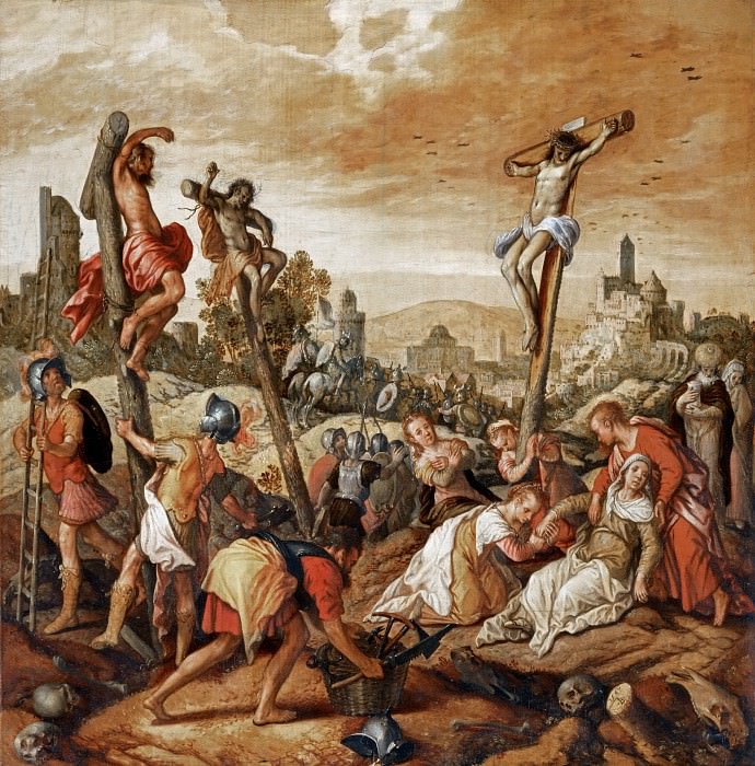 Joachim Beuckelaer -- Crucifixion, Part 6 Louvre