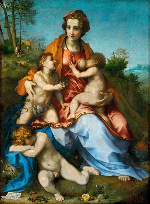 Andrea del Sarto -- Charity, Part 6 Louvre