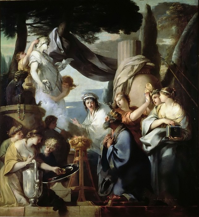 Бурдон, Себастьян -- Царь Соломон, поклоняющийся идолам, часть 6 Лувр