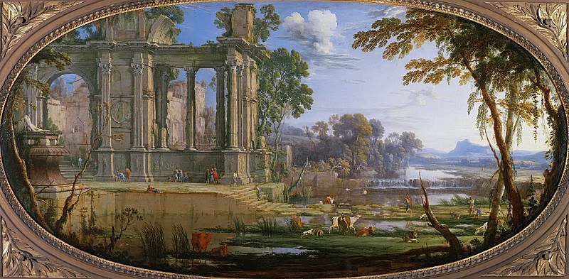 Патель, Пьер I -- Пейзаж с руинами, часть 6 Лувр