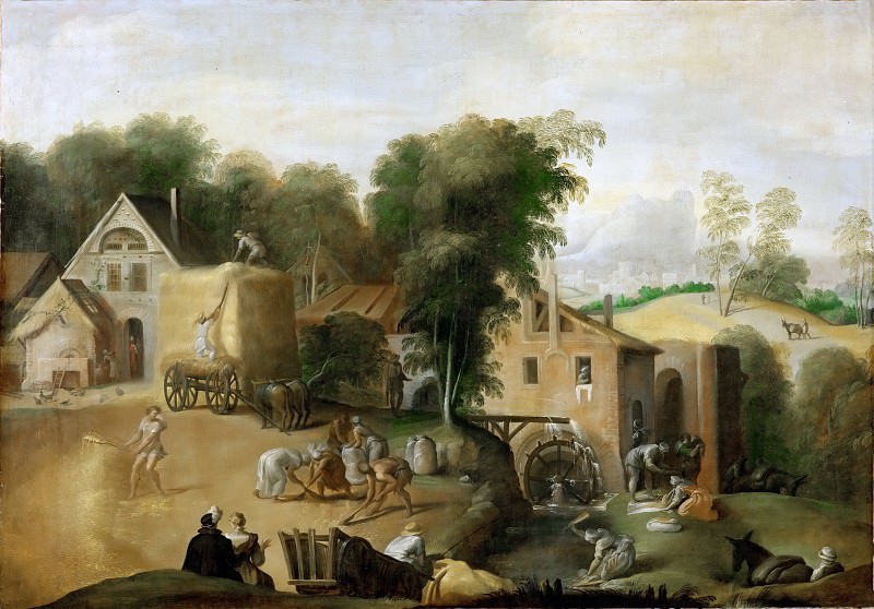 Abate, Nicolo del’ -- Le vannage du grain-Separating wheat from chaff. Canvas, 98 x 141 cm R.F.1982-24, Part 6 Louvre
