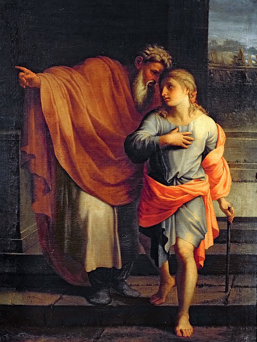 Лесюэр, Эсташ , мастерская -- Иаков отправляет Иосифа искать своих братьев в Сихеме, Part 6 Louvre
