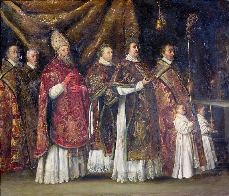 Ленен, братья Антуан , Луи , Матье -- Папская месса, часть 6 Лувр