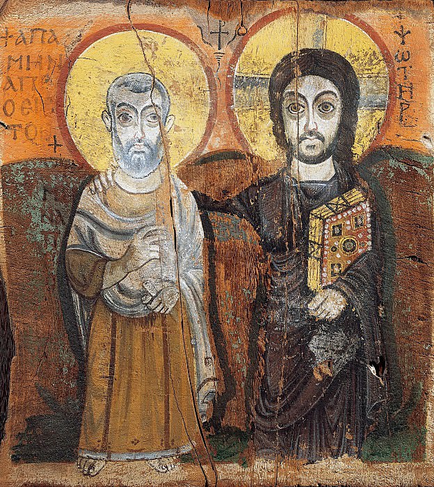 Египет -- Христос и аббат Мина, часть 6 Лувр