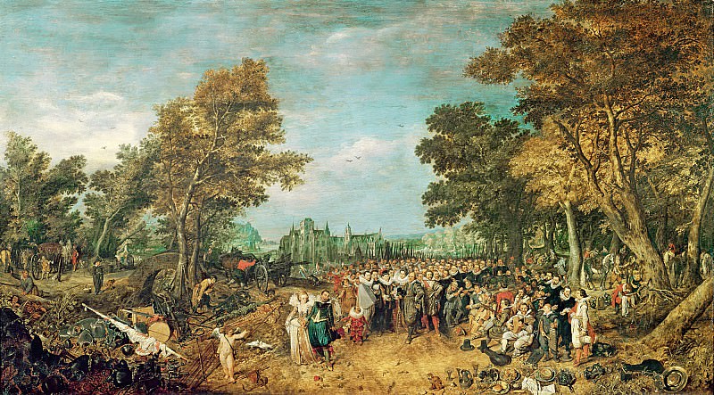 Венне, Адриан Питерс ван де -- Аллегория перемирия между Нидерландами и Испанией в 1609 году, часть 6 Лувр