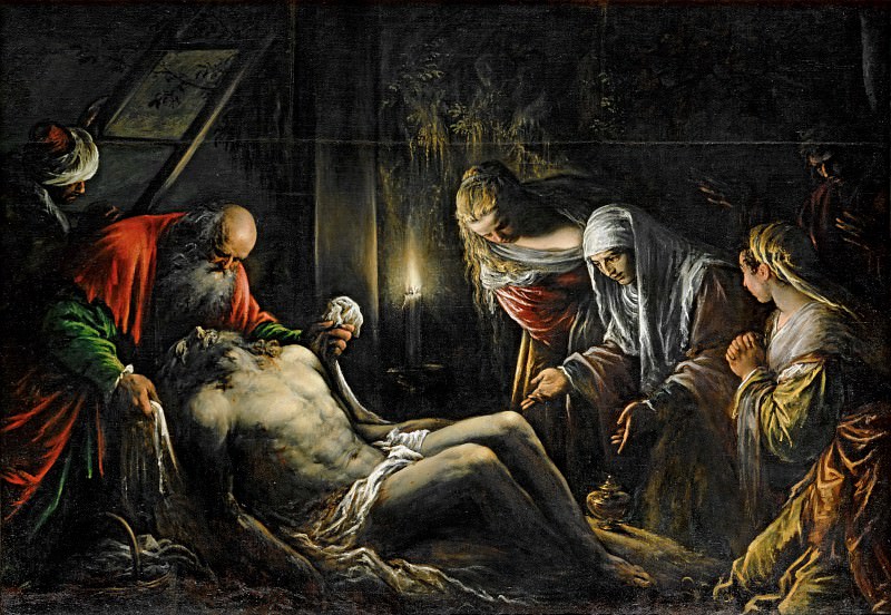 Jacopo Bassano il Vecchio -- Deposition, Part 6 Louvre