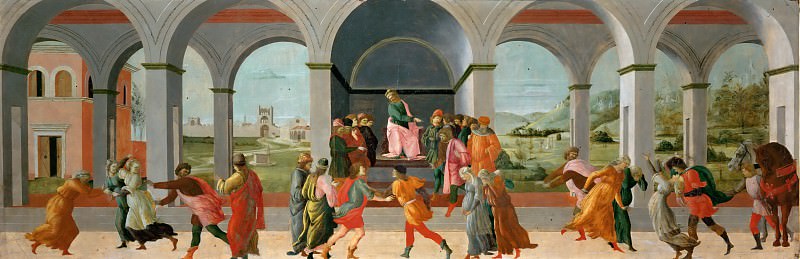 Filippino Lippi -- Three scenes from the life of Virginia, Part 6 Louvre