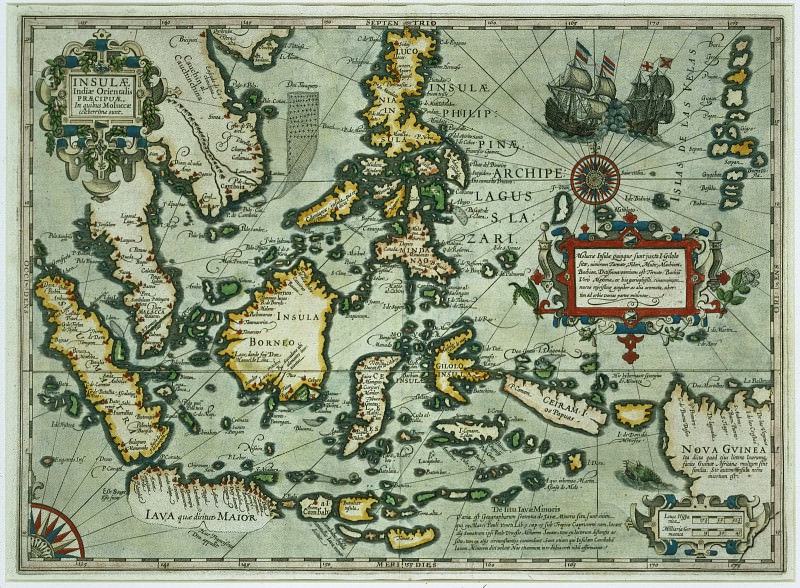 Map of the East Indies, Antique world maps HQ
