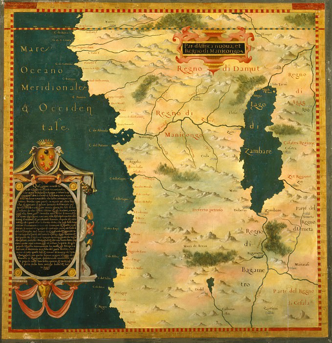 Конго, Древние карты мира в высоком разрешении – Старинные карты
