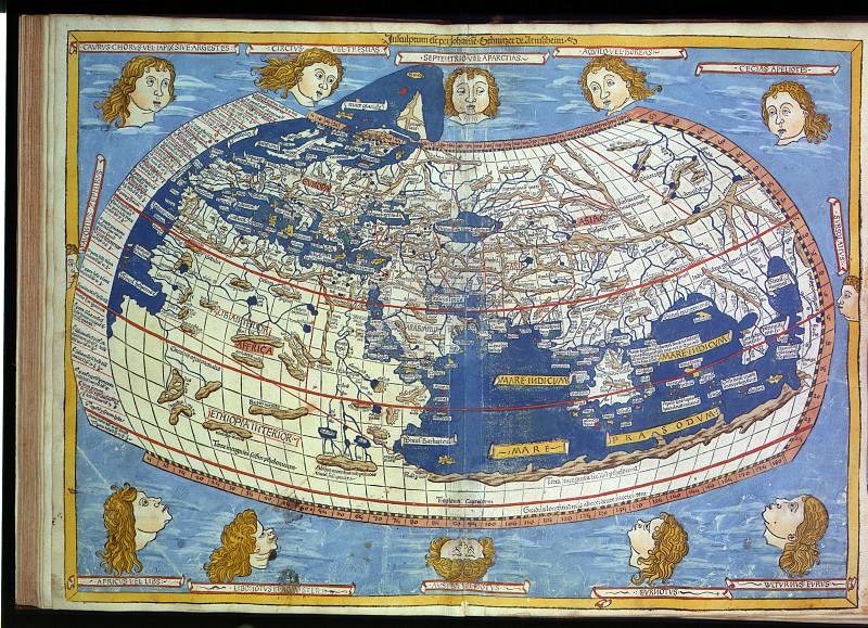 World map attributed to Ptolemy, Antique world maps HQ
