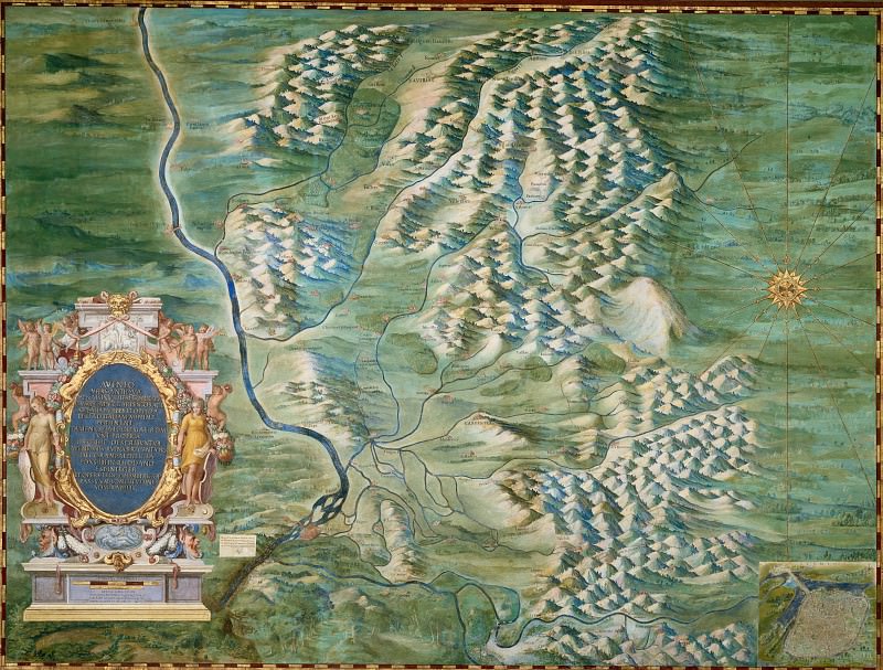 Map of Avignon and the Comtat Venaissin, Antique world maps HQ