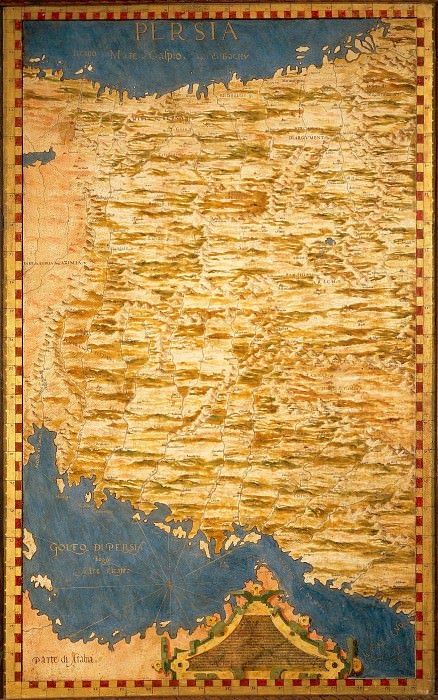 Map of Persia, Antique world maps HQ