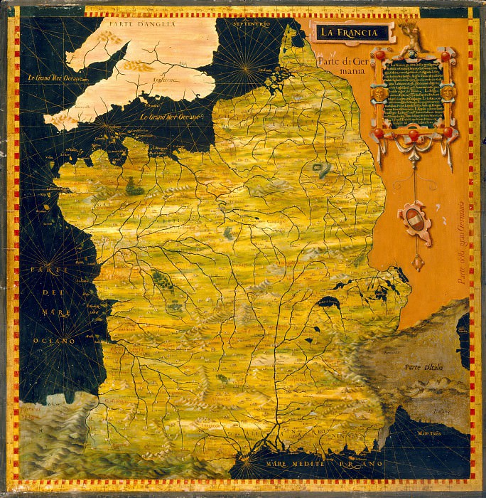 Франция, Древние карты мира в высоком разрешении – Старинные карты