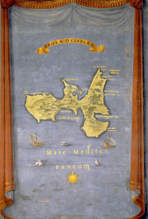 Остров Эльба, 1589, Древние карты мира в высоком разрешении – Старинные карты