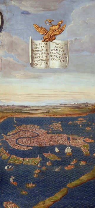 View of Venice, Antique world maps HQ