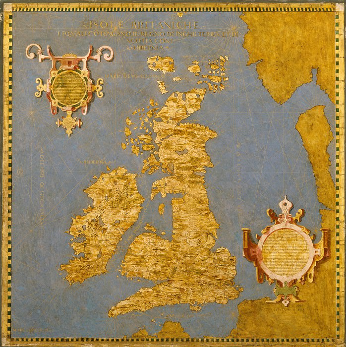 Великобритания и Ирландия, Древние карты мира в высоком разрешении – Старинные карты