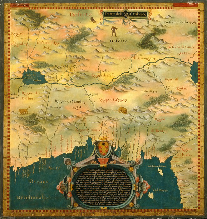Нигерия, Древние карты мира в высоком разрешении – Старинные карты