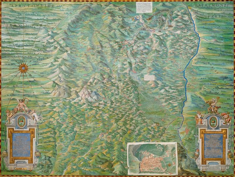 Территория Сполето в Умбрии, Древние карты мира в высоком разрешении – Старинные карты