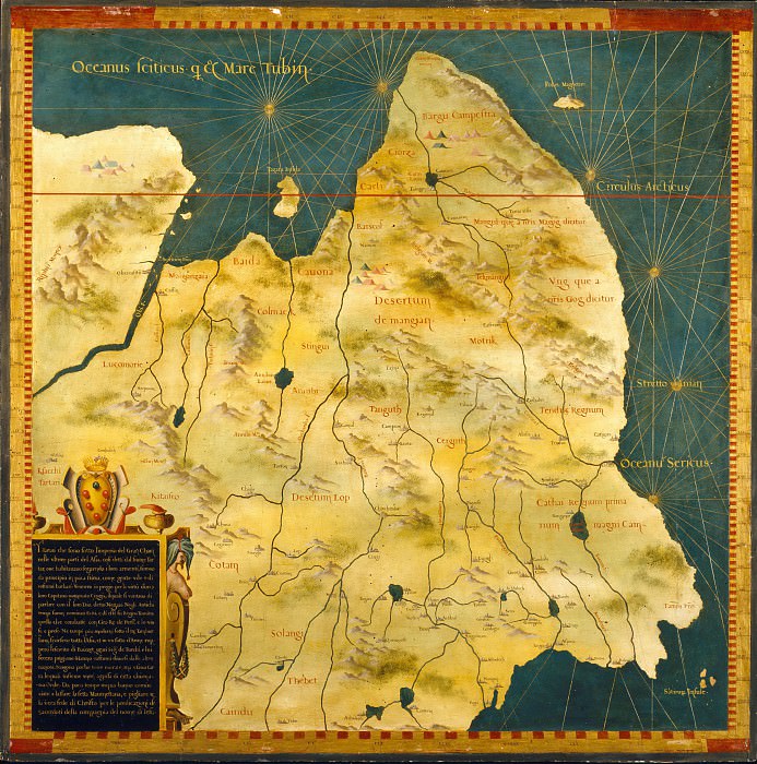 Map of Eastern Siberia, Antique world maps HQ