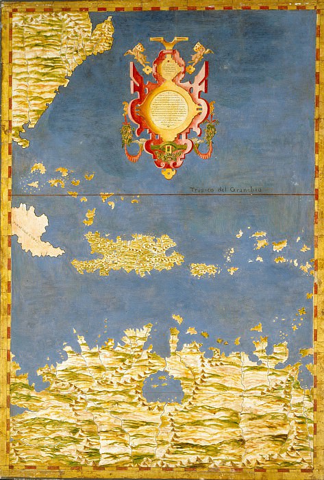 Вест-Индия с Карибскими островами, Древние карты мира в высоком разрешении – Старинные карты