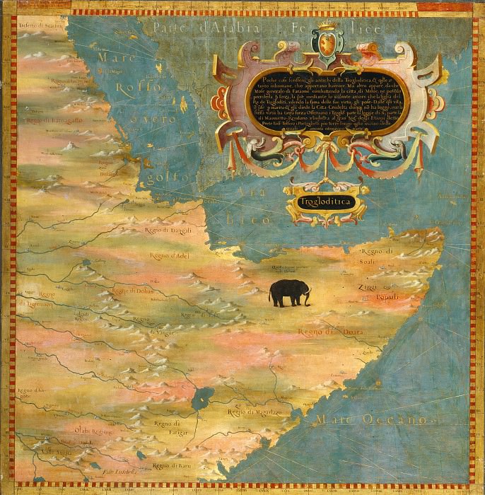 Map of the Horn of Africa, Antique world maps HQ