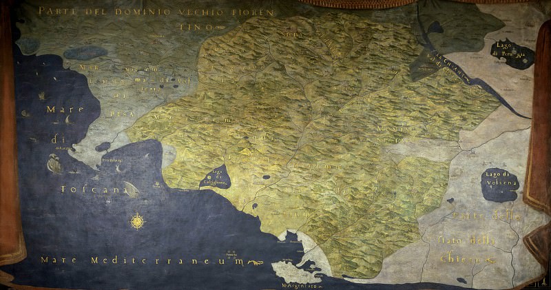 Map of the State of Siena, Antique world maps HQ