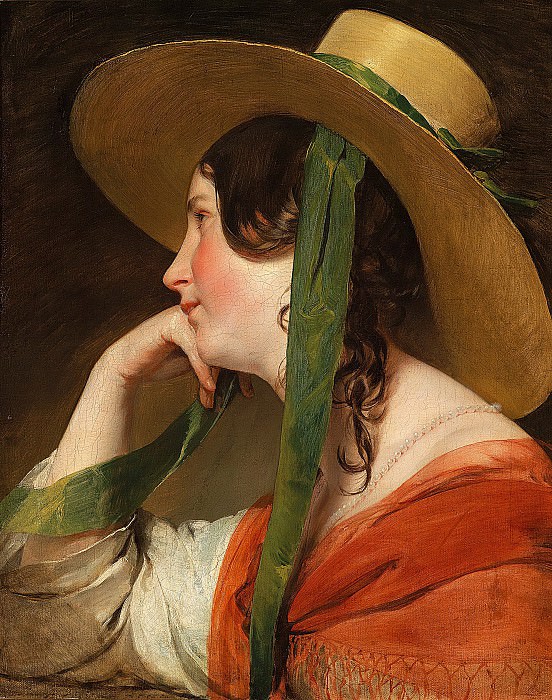 Фридрих фон Амерлинг – Девушка в широкополой шляпе, Музей Лихтенштейн (Вена)