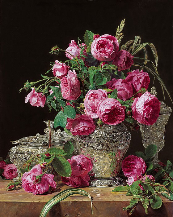 Ferdinand Georg Waldmüller – Roses, Liechtenstein Museum (Vienna)