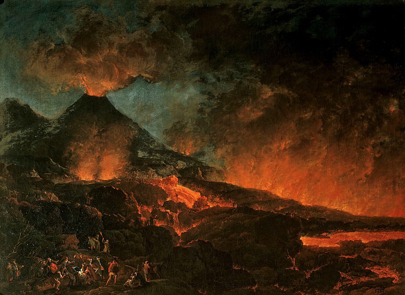 Michael Wutki – Eruption of Vesuvius. Collection of Counts Harrach Castle Rohrau Vienna, Liechtenstein Museum (Vienna)