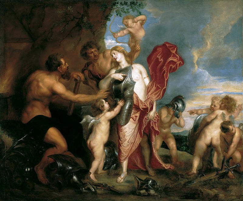 Антонис ван Дейк – Венера показывает доспехи Энею, выкованные Вулканом, Музей Лихтенштейн (Вена)