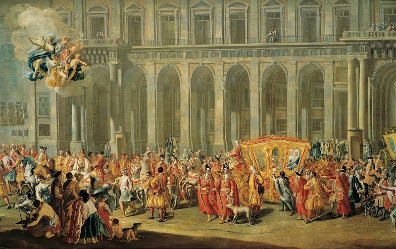 Niccolò Maria Rossi – Viceroy Count Harrach of Naples walking from the royal palace, Liechtenstein Museum (Vienna)